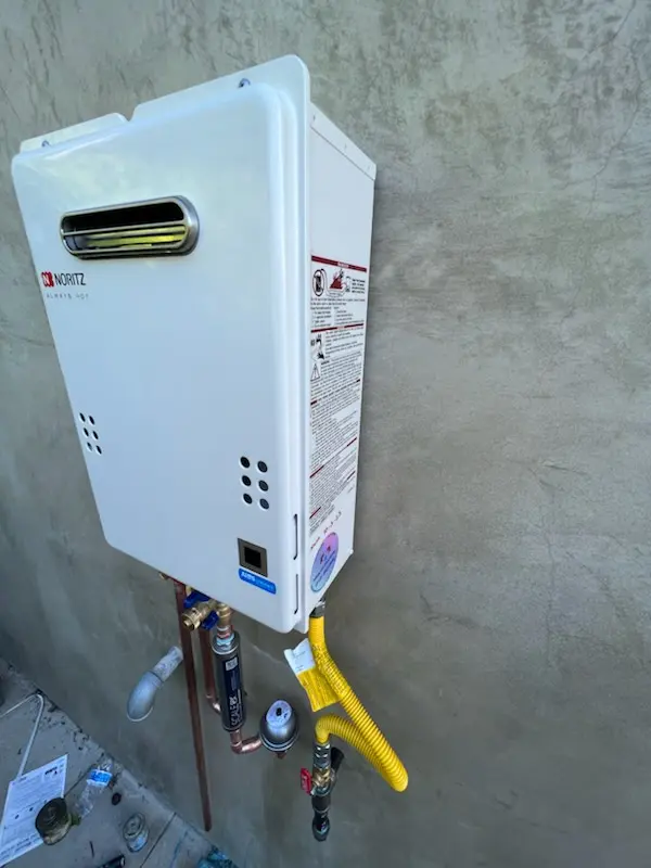 Tankless water heater installation for Luther homes